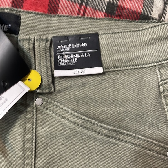 Green ankle skinny jeans - Picture 2 of 4